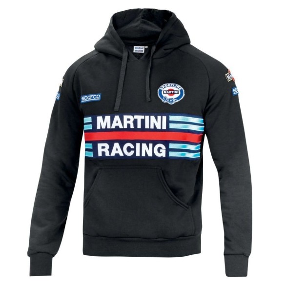 Sudadera con capucha Sparco Martini Racing Negra | Veslab