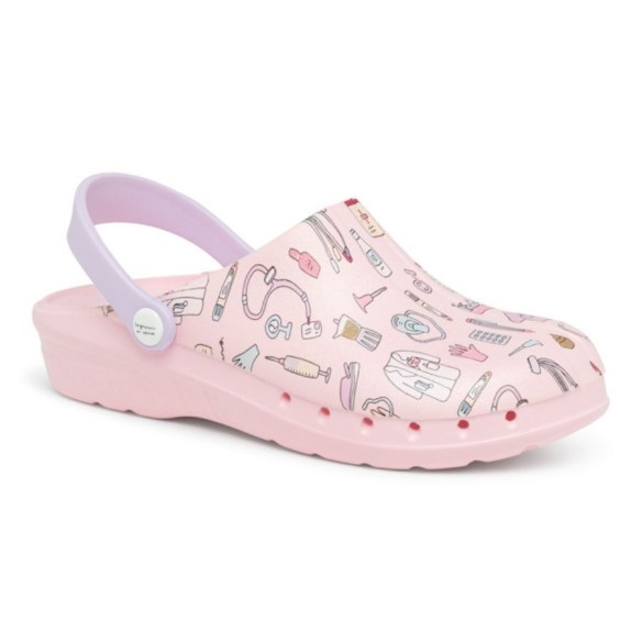 Zuecos Enfermera en apuros x Suecos® - Zuecos Rosas