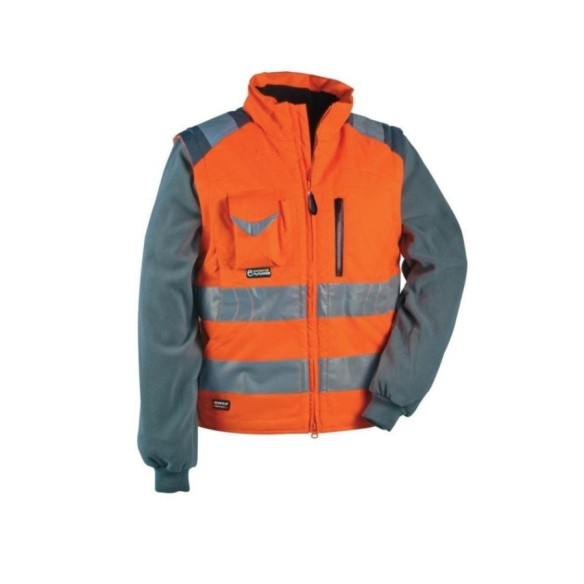 Jaqueta desmontable Cofra Signal taronja