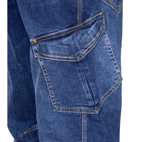 Pantalón Tejano Cofra Paradas azul oscuro bolsillo