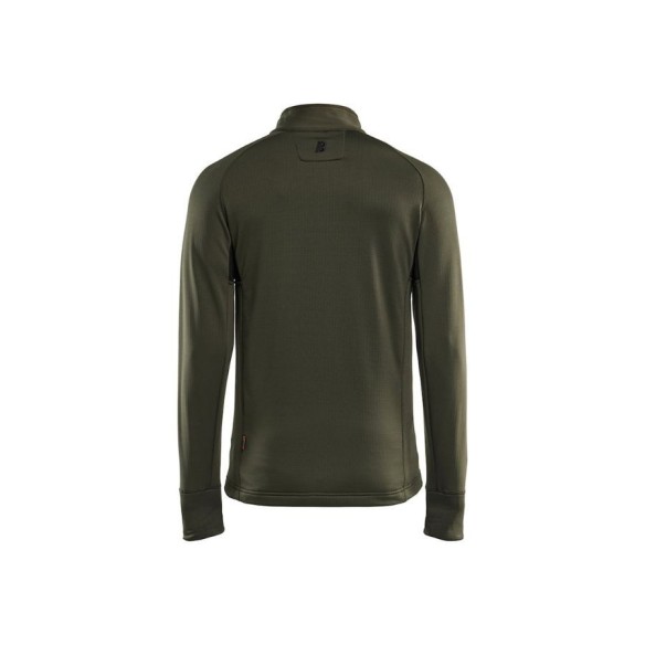 Chaqueta de Felpa Striker bosque oscuro / negro espalda