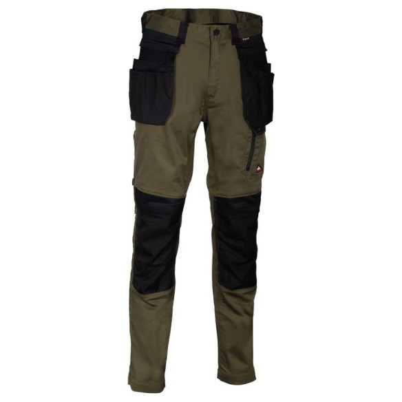 Pantalón de trabajo multibolsillos Cofra KUDUS fango