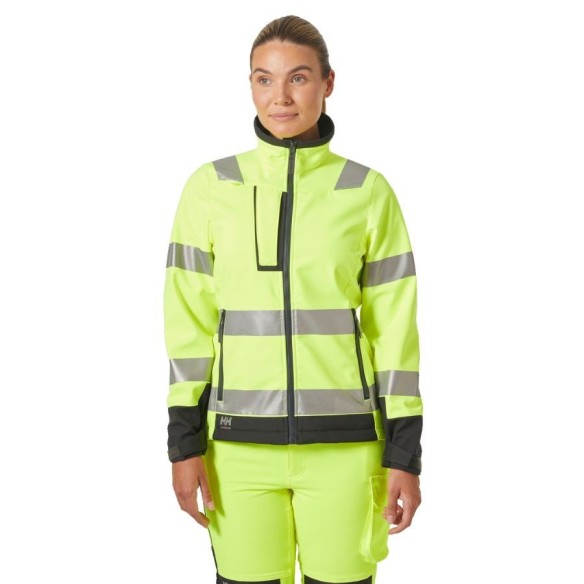 Chaqueta softshell de alta visibilidad para mujer Luna Hi Vis HH