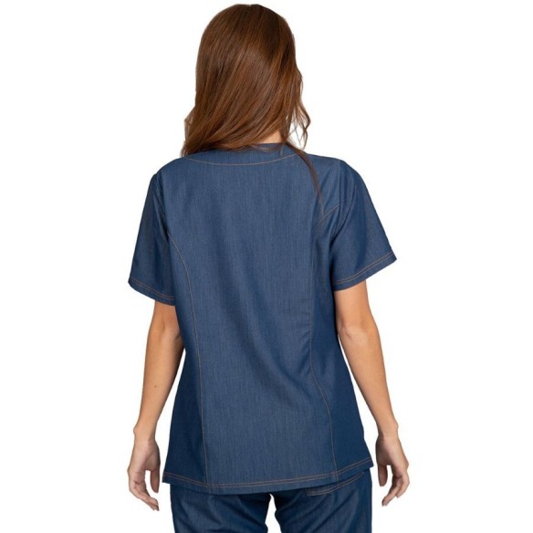 Joana Denim Medical Blouse for Women Gary's | Veslab