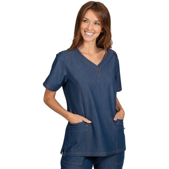 Joana Denim Medical Blouse for Women Gary's | Veslab