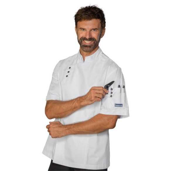 Chaqueta Cocina Madrid m/corta blanca