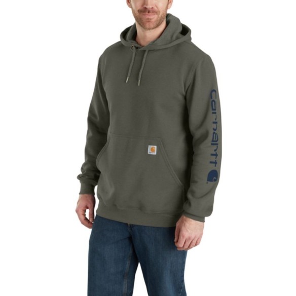 Sudadera Carhartt Loose Fit Midweight Manga Logo | Carhartt Workwear