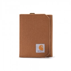 Cartera Trifold Nylon Duck marrón