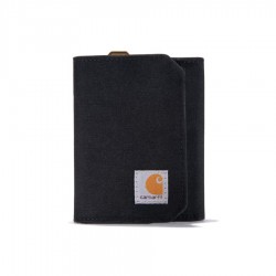 Cartera Trifold Nylon Duck negra