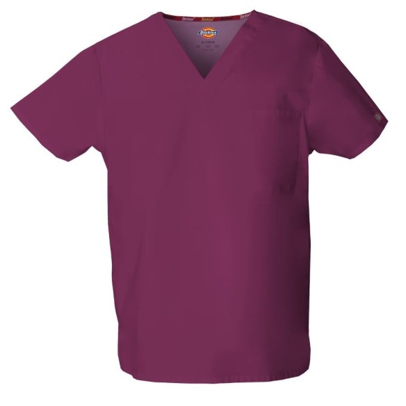 Camiseta Cuello Pico Unisex Dickies Medical granate