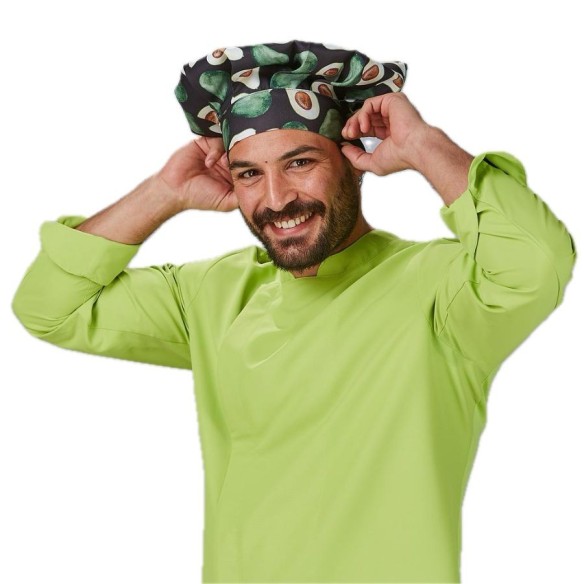 Printed Kitchen Hat with Velcro | Uniformes Gary's | Veslab