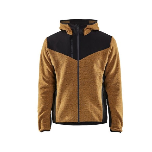 Knitted jacket with softshell | Blaklader workwear | VESLAB.COM