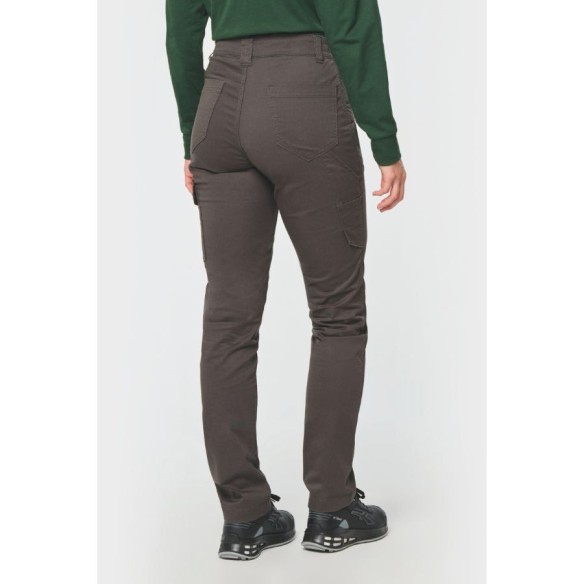 Pantalón Stretch de Algodón Unisex gris trasero