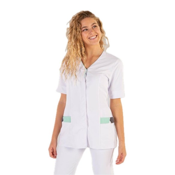 Blusa sanitaria para mujer CRIS | Uniformes Gary's | Veslab
