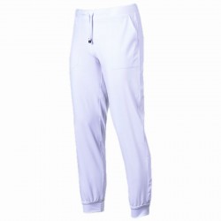 Pantalón sanitario unisex tipo jogger color blanco | Uniformes Gary's | veslab