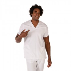 Casaca sanitaria blanca extrafiber hombre OSCAR Gary's