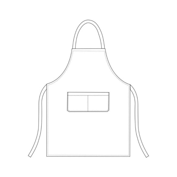 PEACE AND LOVE Printed Bib Apron | Egochef