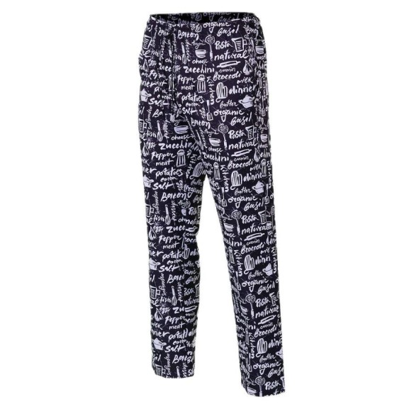 Unisex Microfiber Printed Kitchen Trousers | Gary's  Uniforms