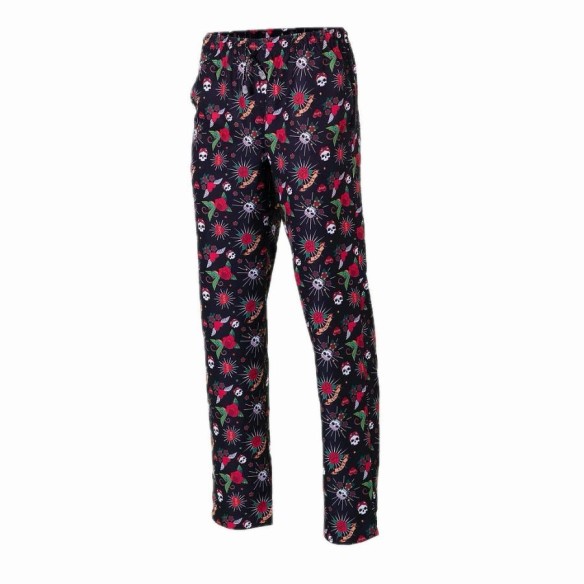 Pantalón de cocina estampado unisex microfibra | Uniformes Gary's