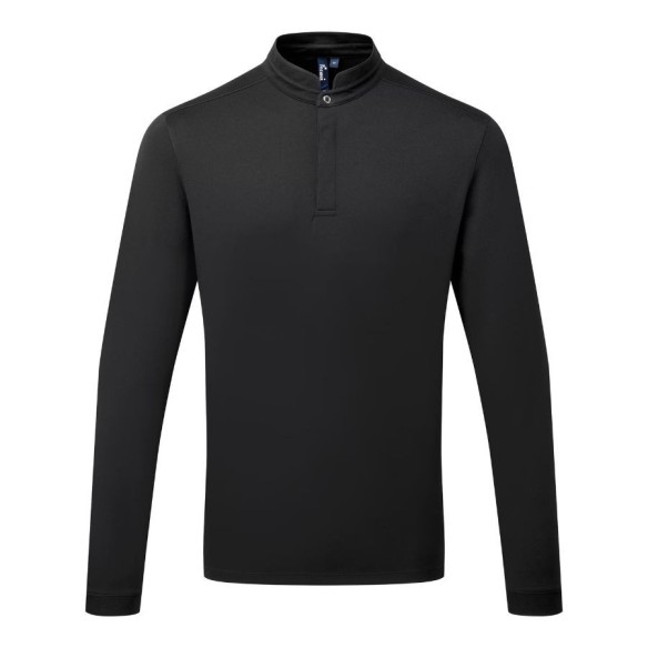 Long-Sleeve black Chef's Polo