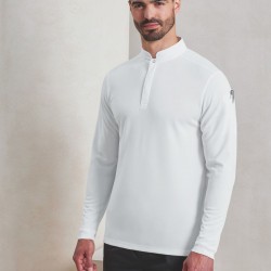 Polo de cocinero Coolchecker blanco