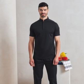 Polo de cuiner màniga curta Coolchecker negre