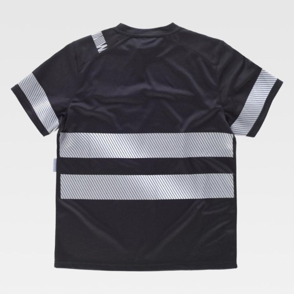 Short-sleeved T-shirt with reflective strips | Workteam high visib.