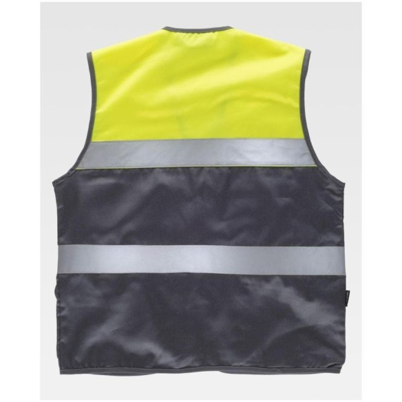 Safari vest with reflective tape | Workteam high visibility | VESLAB.COM