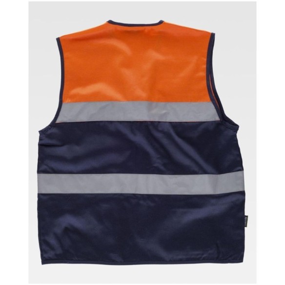 Chaleco Safari con Cintas Reflectantes | Vestuario Workteam | VESLAB.COM