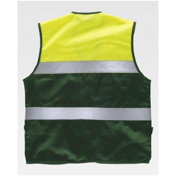 Safari vest with reflective tape | Workteam high visibility | VESLAB.COM