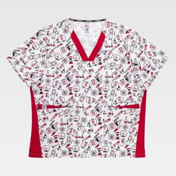 Unisex Printed Scrub Coat | Workwear uniforms | VESLAB.COM