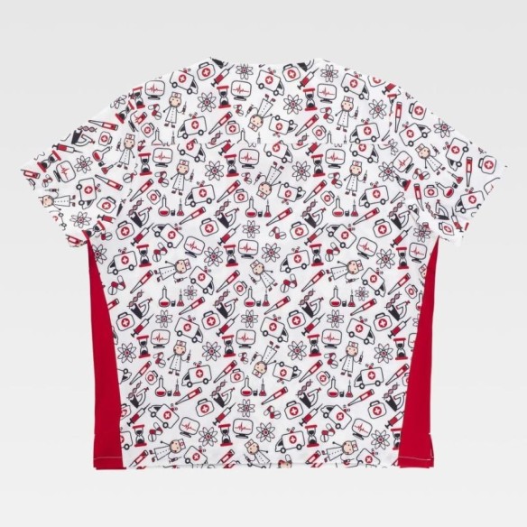 Casaca Sanitaria Estampada Unisex espalda