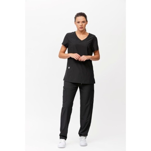 Pantalon extensible unisexe rouge