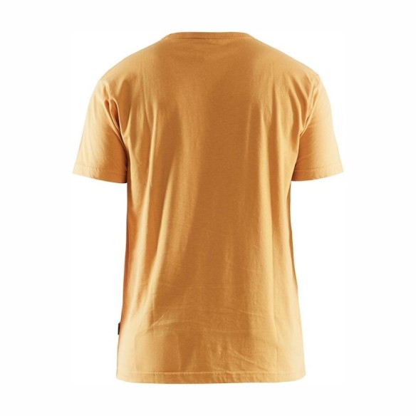 Camiseta de trabajo Blaklader 3D 3531 oro miel  - detrás | Veslab