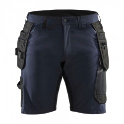 Pantalón corto de trabajo elástico en 4 direcciones azul marino | Blaklader | Veslab