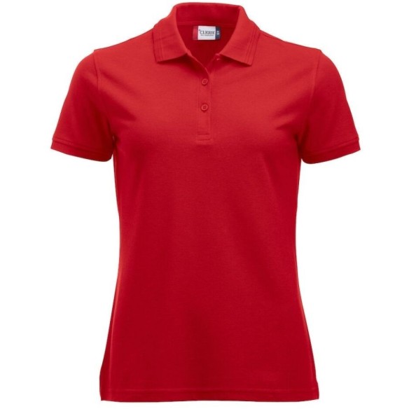 Polo de vestir Clique Manhattan - rojo - frontal | Veslab