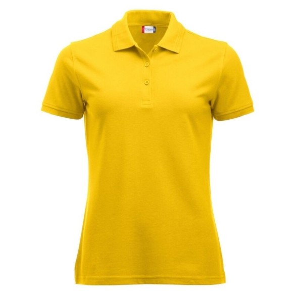 Polo de vestir Clique Manhattan - amarillo - espalda | Veslab