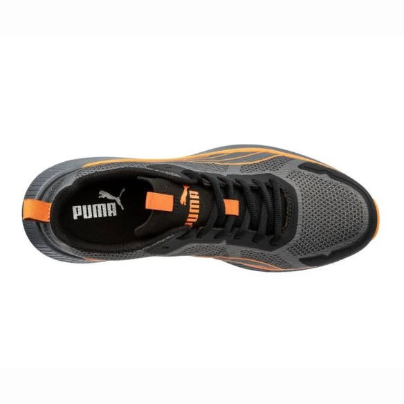 Zapatillas de seguridad Puma SLIDE Grey/Orange Low - arriba | Veslab