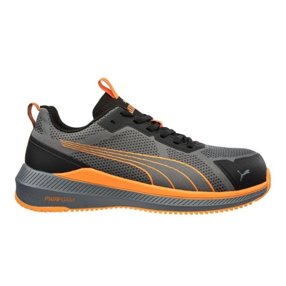 Zapatillas de seguridad Puma SLIDE Grey/Orange Low | Veslab