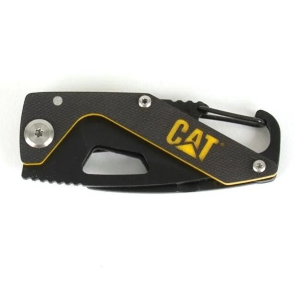 Couteau pliant avec mousqueton 106313 | CAT | Compact et robuste
