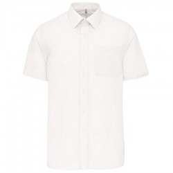 Camisa de manga corta Kariban K551 - blanco - frontal | Veslab