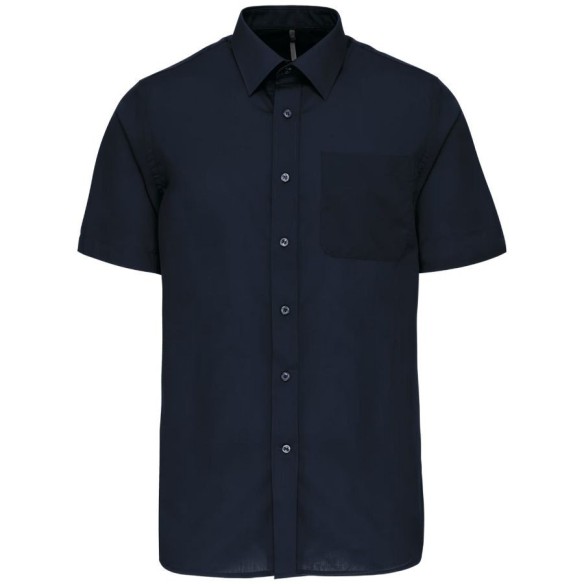 Camisa de manga corta Kariban K551 - azul marino negro | Veslab