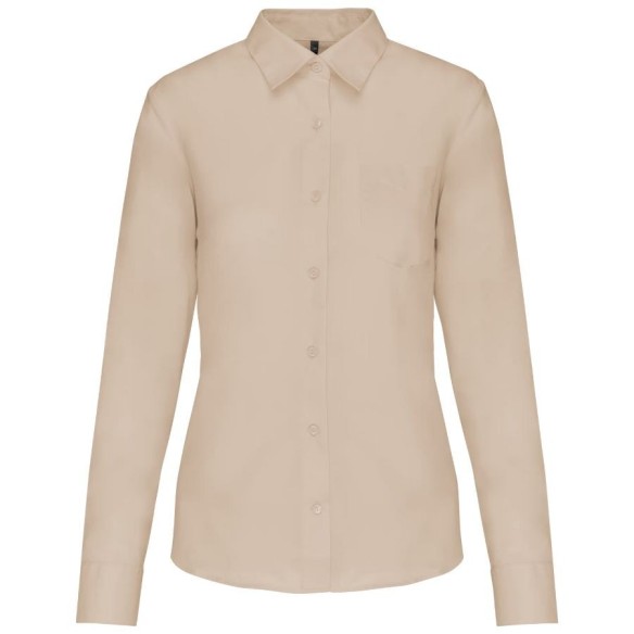 Camisa de manga larga para mujer - beige claro | Veslab