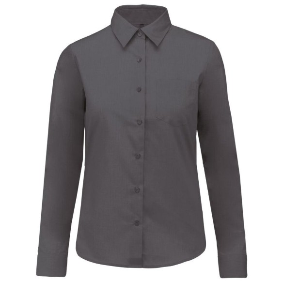 Women's Poplin Shirt Kariban K549 | Long Sleeve Comfort | Veslab