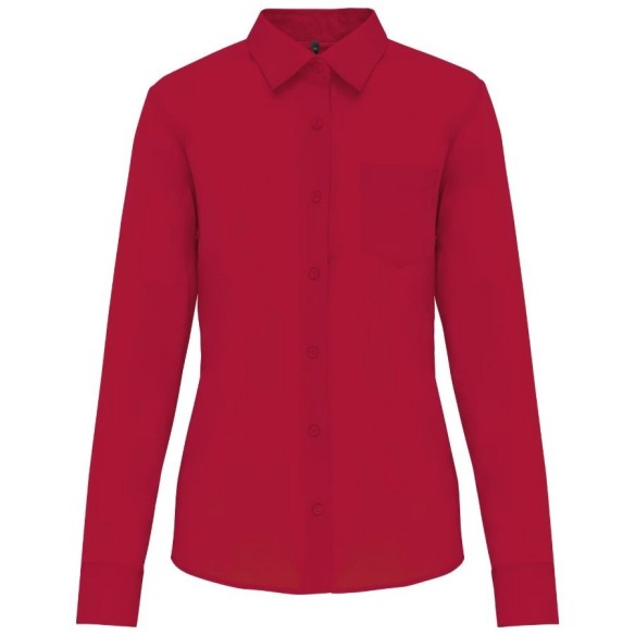 Women's Poplin Shirt Kariban K549 | Long Sleeve Comfort | Veslab