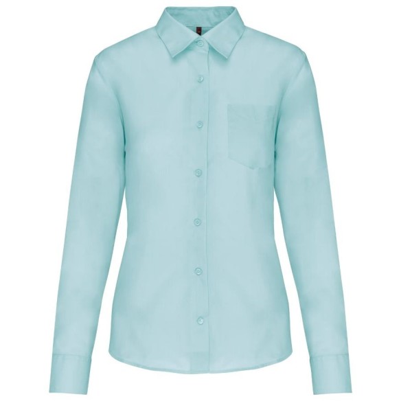 Camisa de manga larga para mujer - verde menta helada | Veslab