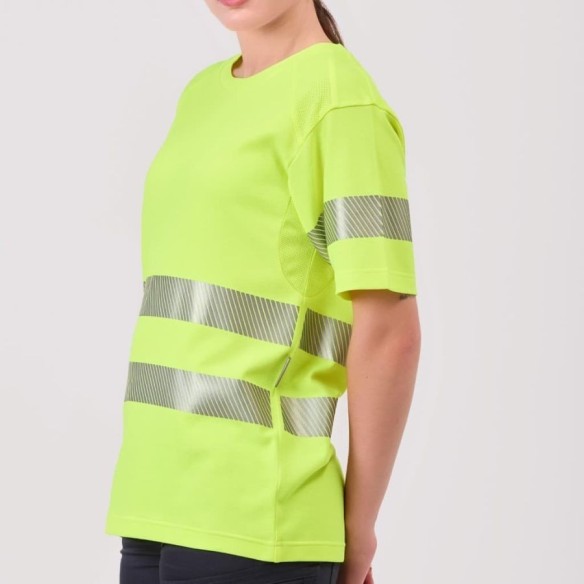 High-Visibility Short-Sleeve Micropiqué T-Shirt | VESLAB.COM