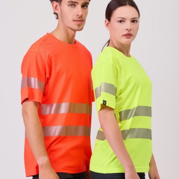 High-Visibility Short-Sleeve Micropiqué T-Shirt | VESLAB.COM
