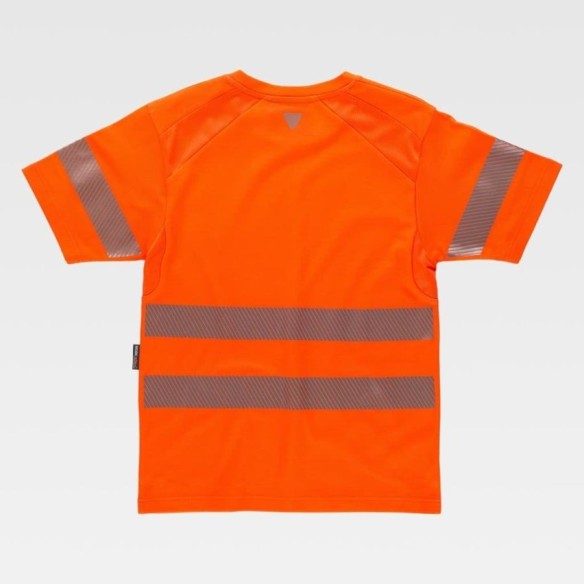 Camiseta Alta Visibilidad de Manga Corta en Micropiqué C3980 orange