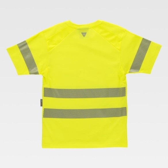 T-shirt micropiqué haute visibilité à manches courtes | VESLAB.COM